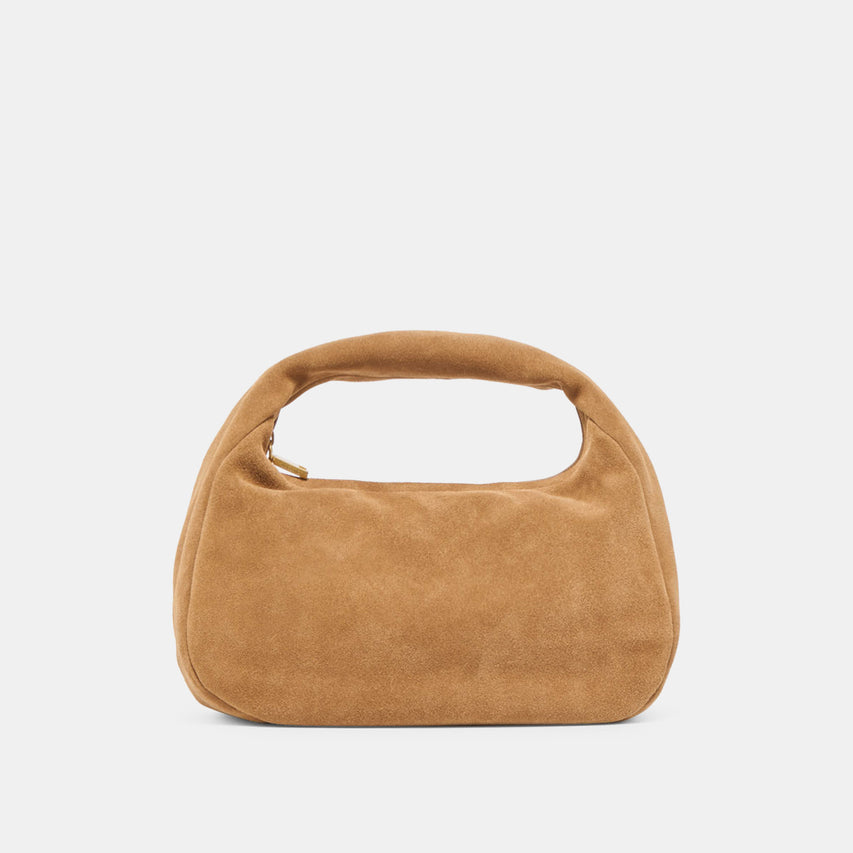 FRANKIE HANDBAG BROWN SUEDE