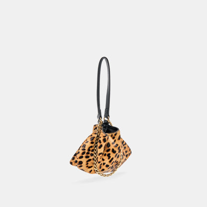 JAGGER SHOULDER BAG LEOPARD CALF HAIR