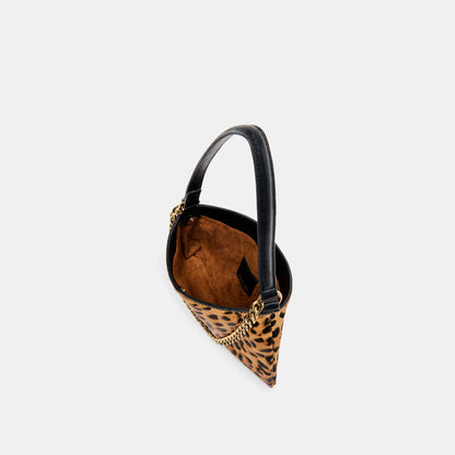 JAGGER SHOULDER BAG LEOPARD CALF HAIR