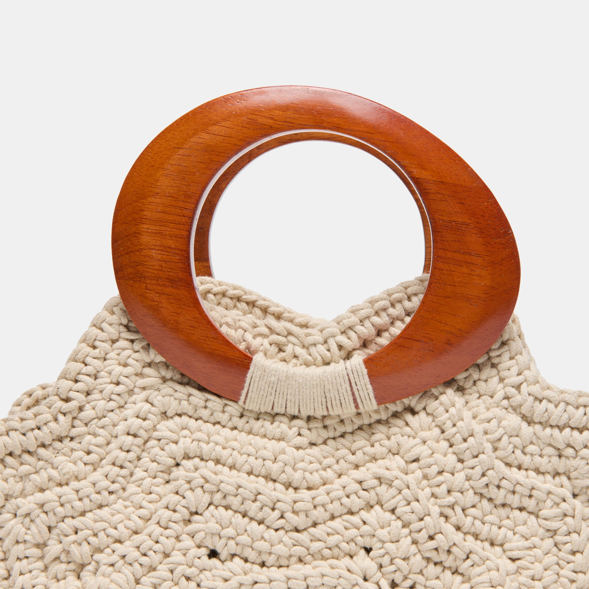 MAREN HANDBAG IVORY CROCHET - view 5