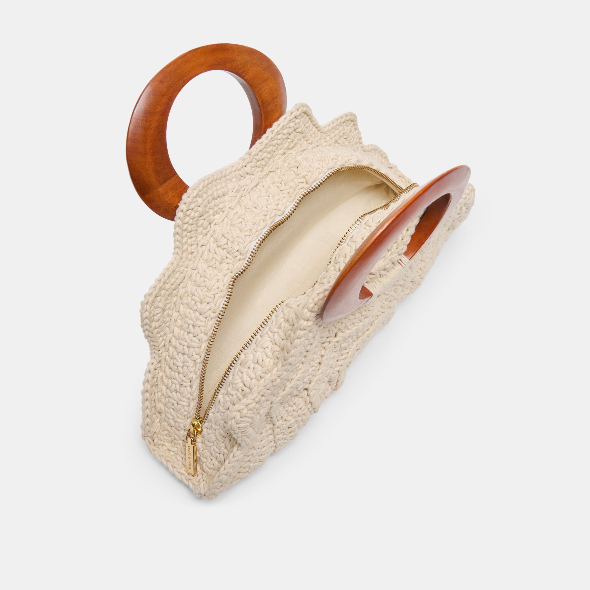 MAREN HANDBAG IVORY CROCHET - view 6