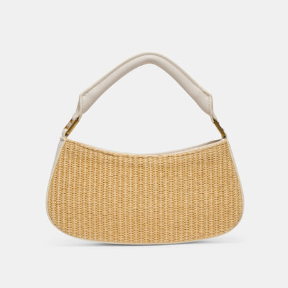 NUALA RAFFIA HANDBAG WHITE STELLA