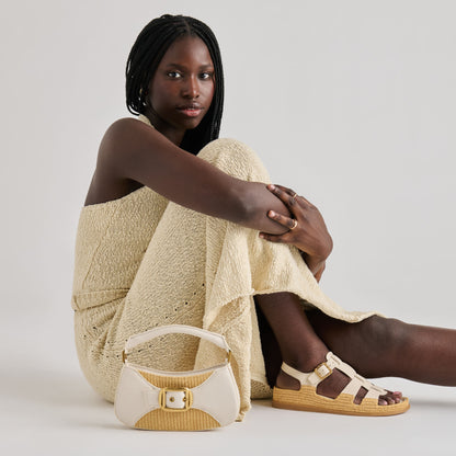 SHENNA SANDALS BONE LEATHER