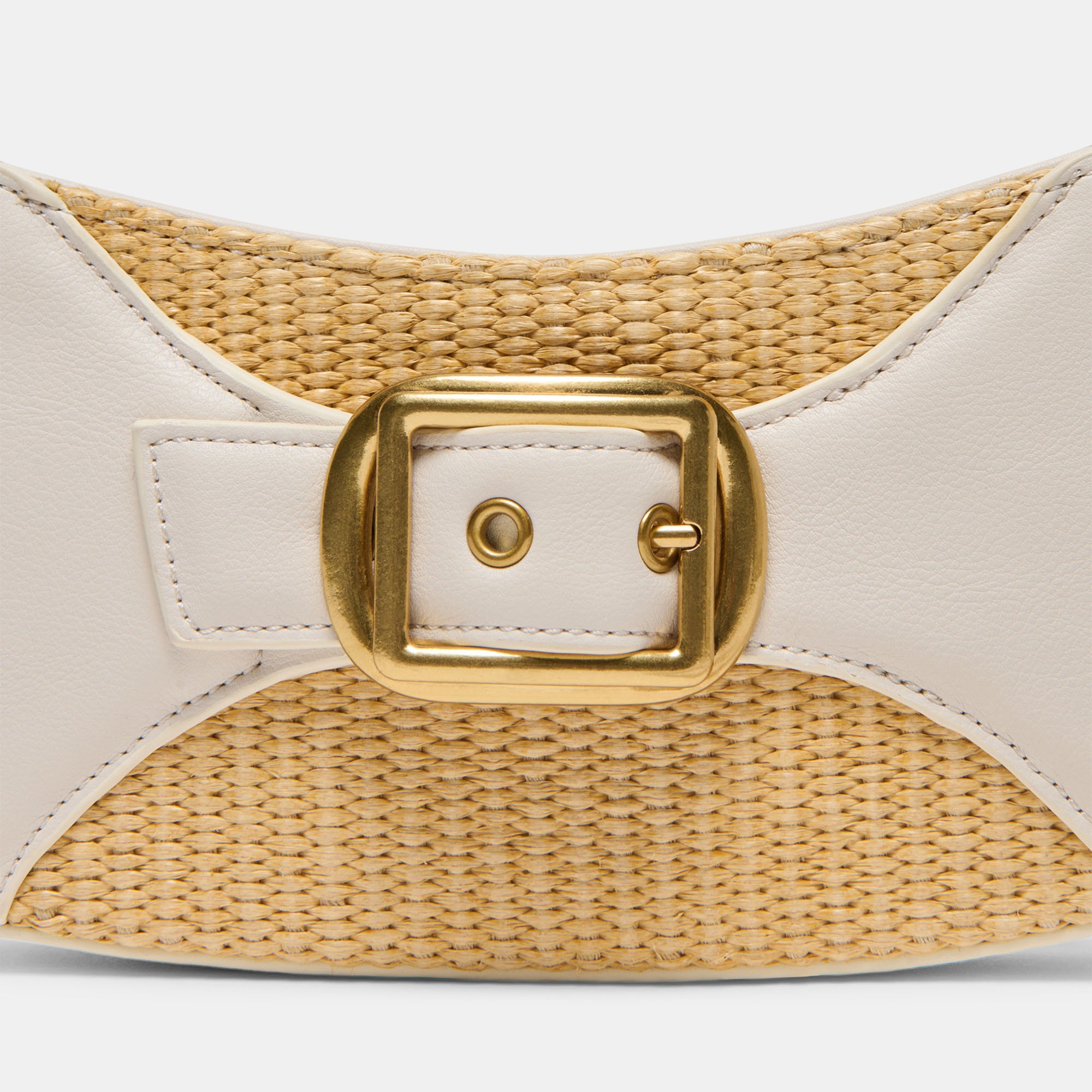 NUALA RAFFIA HANDBAG WHITE STELLA