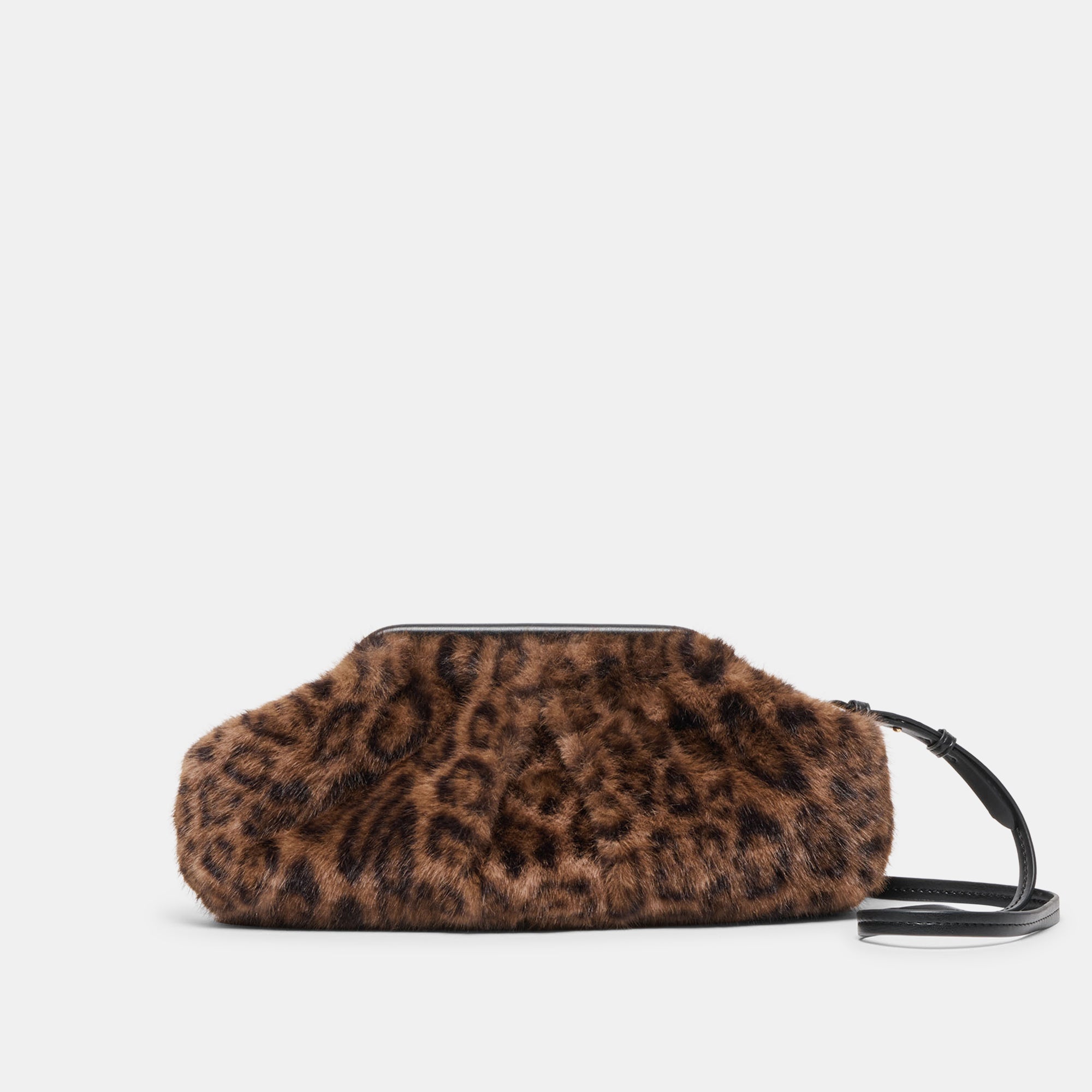 RAMONA CLUTCH LEOPARD PLUSH