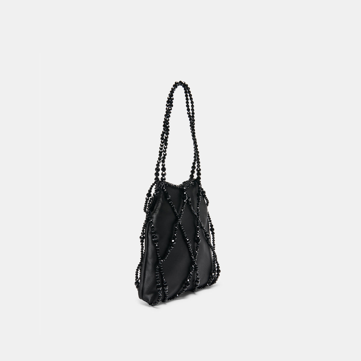SERILDA HANDBAG BLACK SATIN - view 2