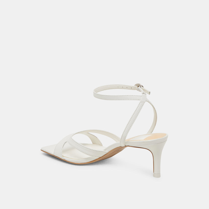 Dolce Vita Bamby Heels - White/Black Leather