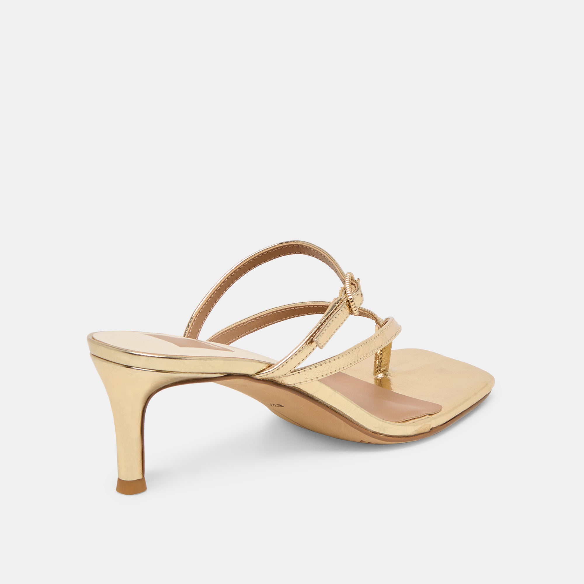 BIAGA HEELS GOLD DISTRESSED LEATHER