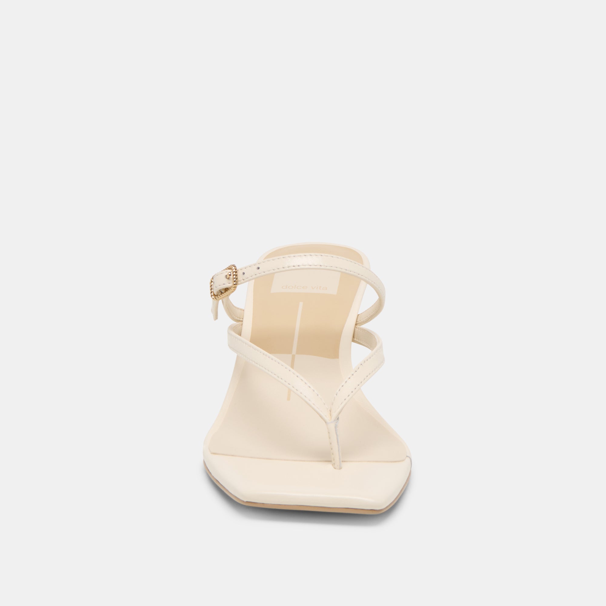 BIAGA HEELS OFF WHITE LEATHER