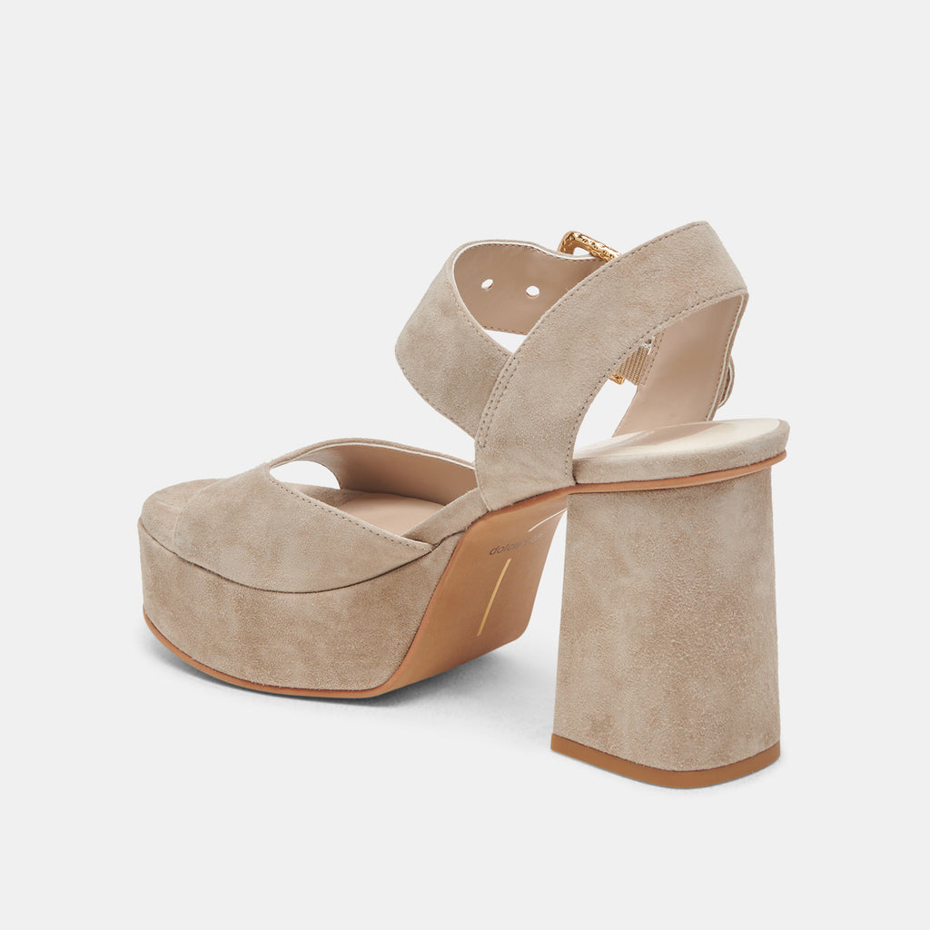 BOBBY HEELS ALMOND SUEDE - image 5