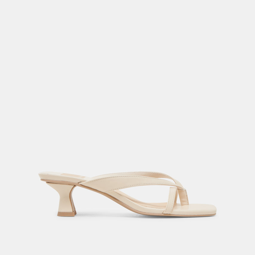 Brevel Wide Bone Leather Heels | Dolce Vita