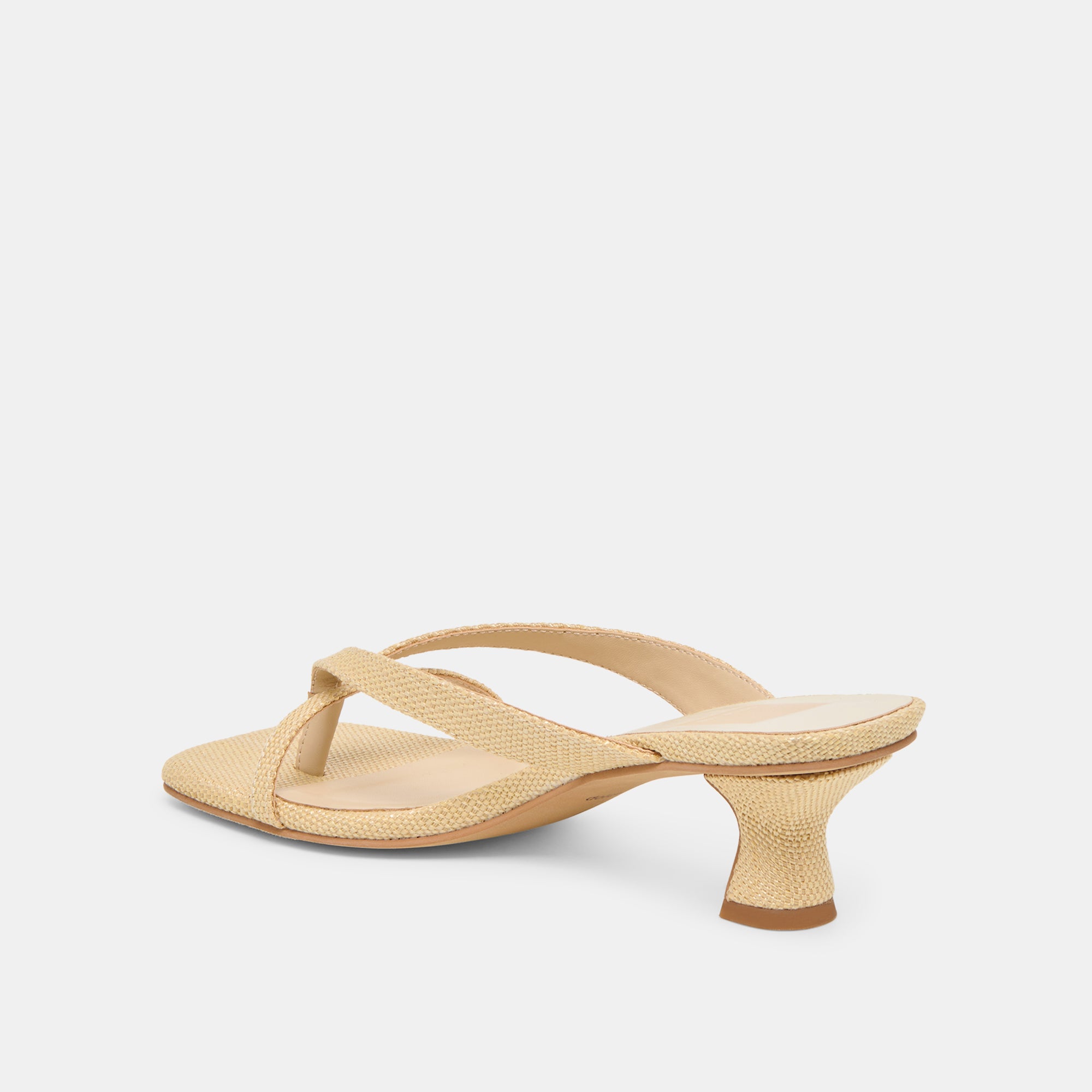 BREVEL HEELS NATURAL RAFFIA