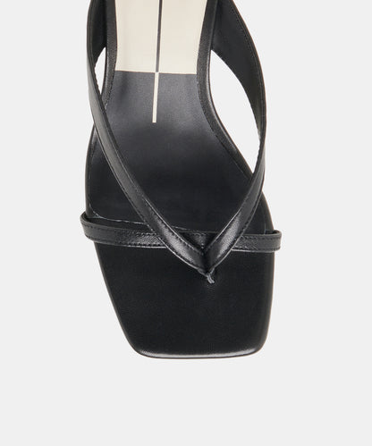 BREVEL HEELS ONYX LEATHER