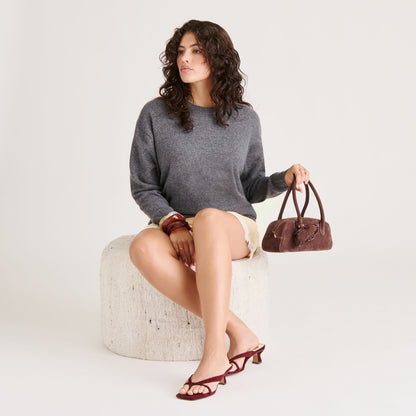 BREVEL HEELS OXBLOOD SUEDE