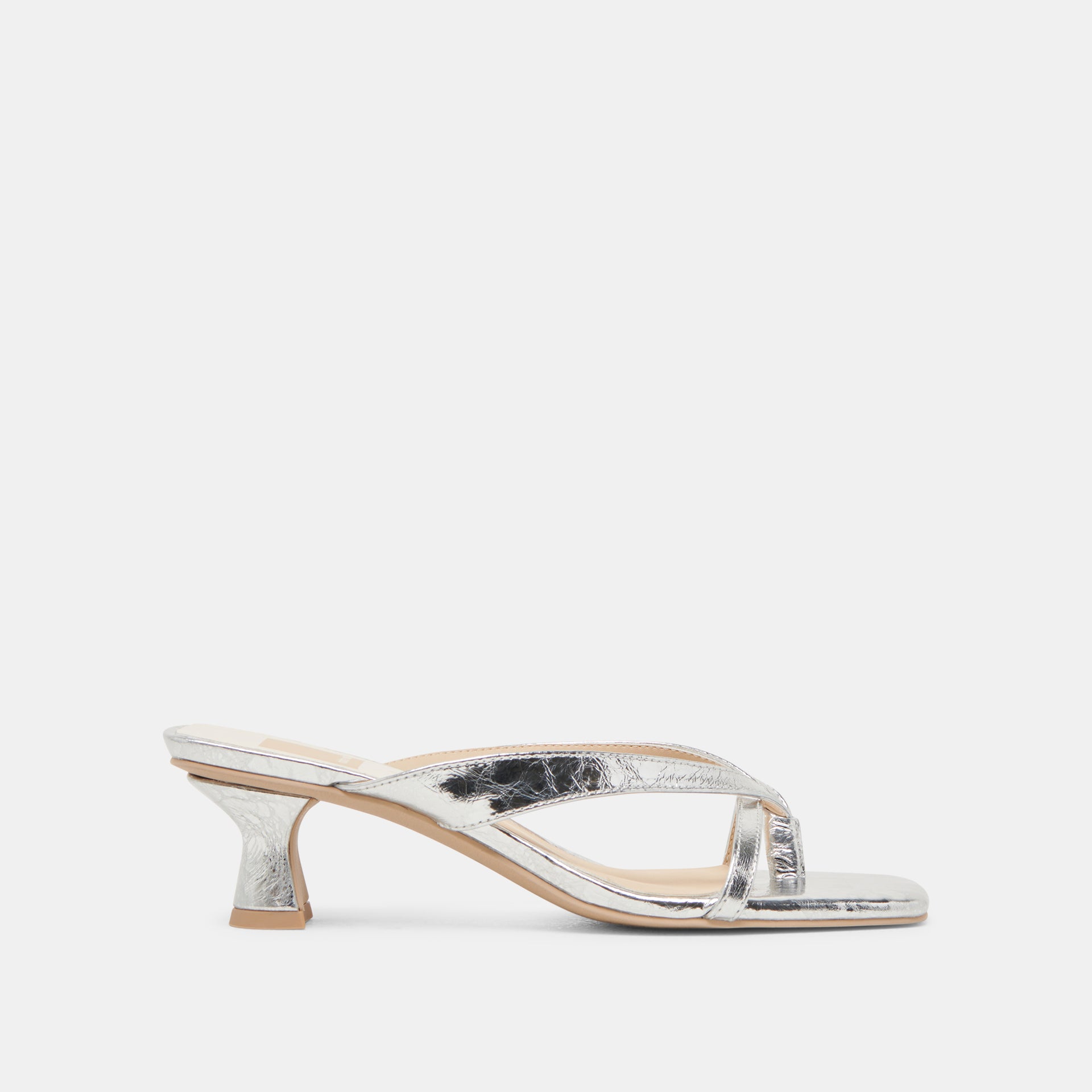 BREVEL HEELS SILVER DISTRESSED LEATHER – Dolce Vita
