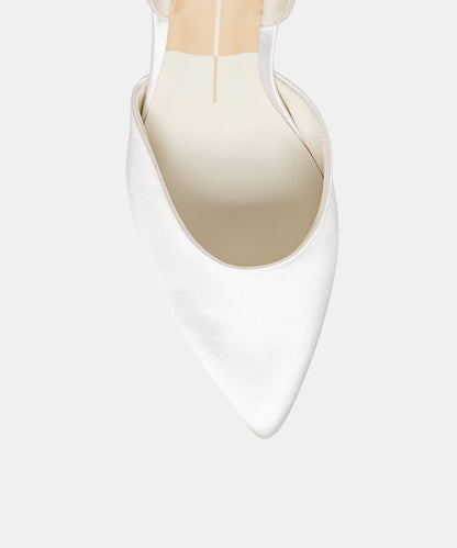 CAREL HIGH HEELS TRUE WHITE SATIN