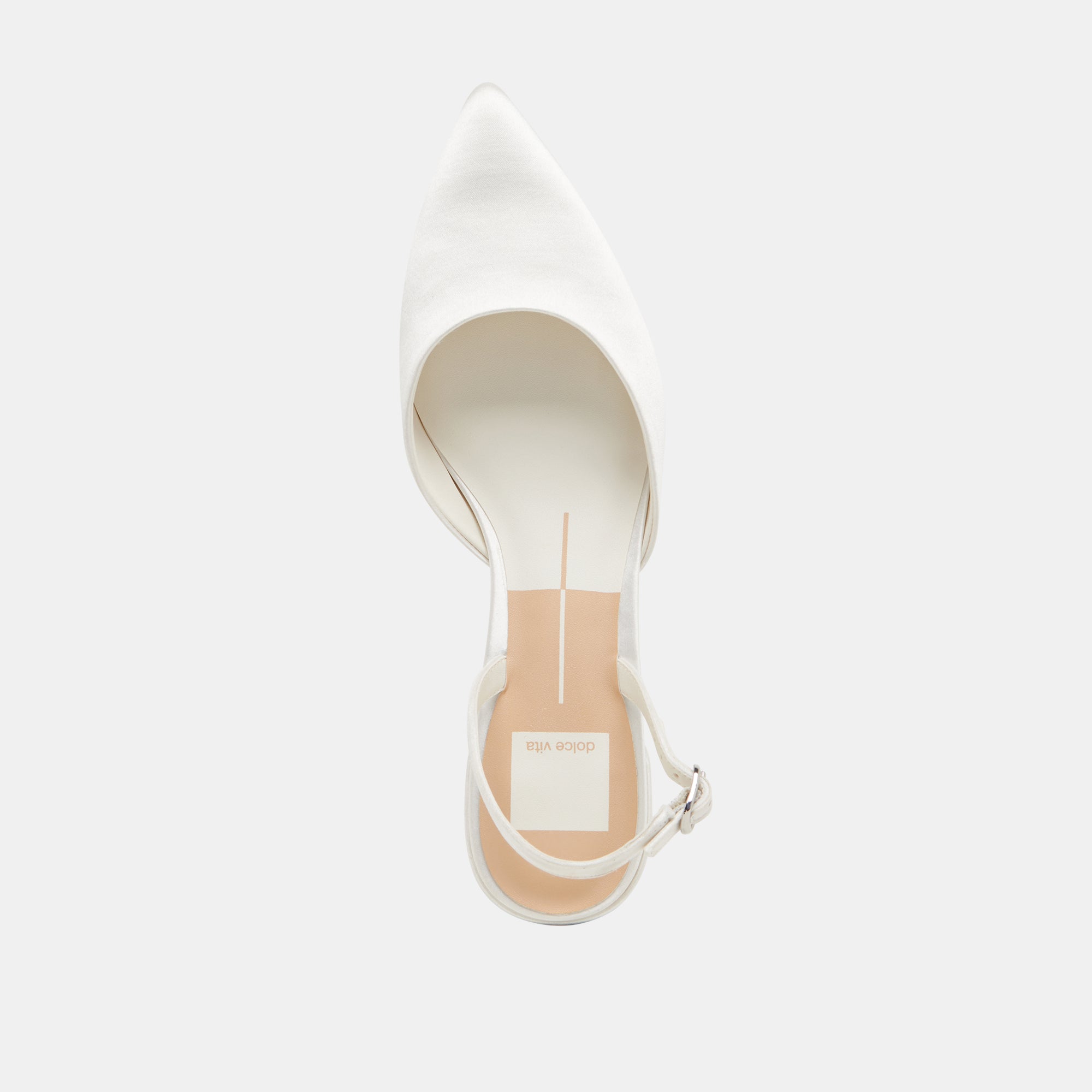 CAREL WIDE HEELS TRUE WHITE SATIN