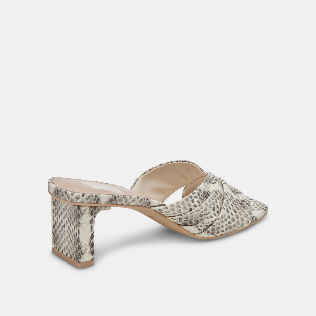 Miss Selfridge pointed court heels in grey snake | ASOS