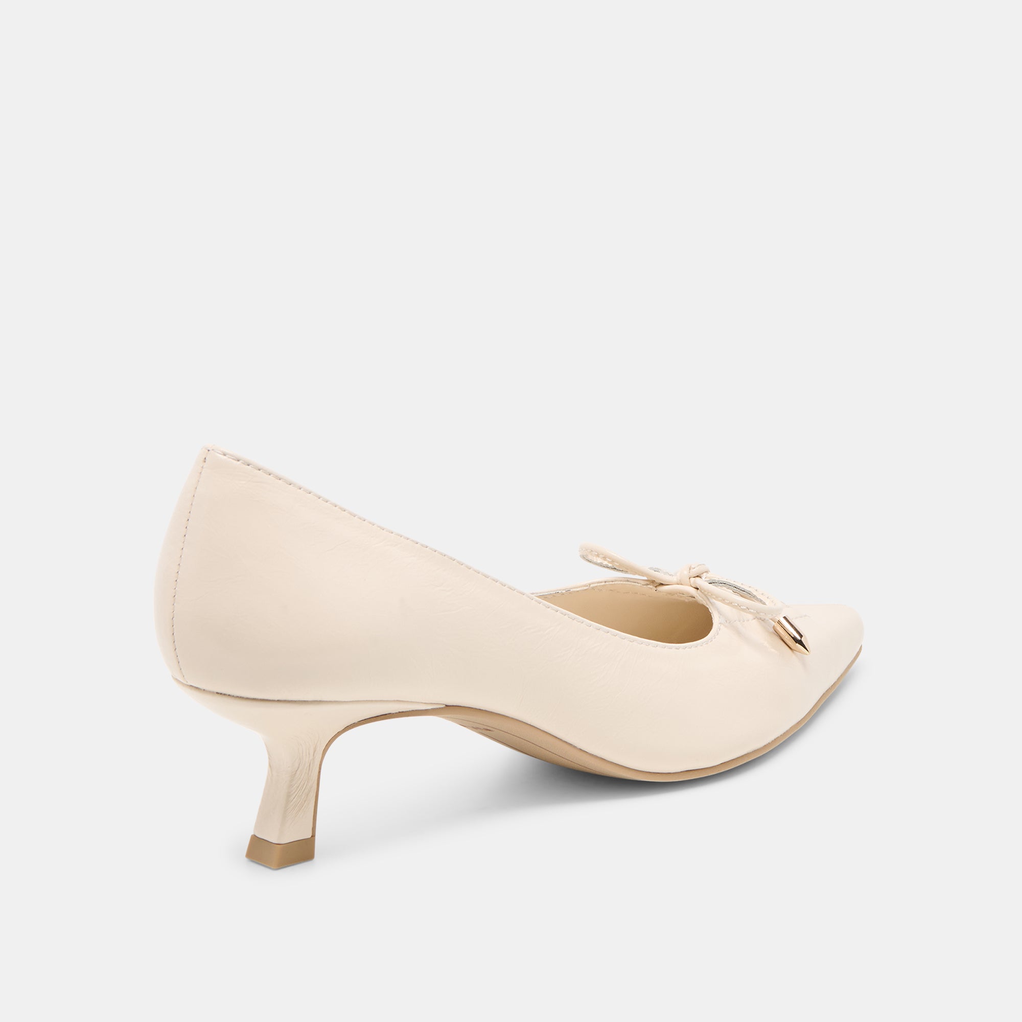 CLARIE HEELS BONE CRINKLE PATENT LEATHER - view 3