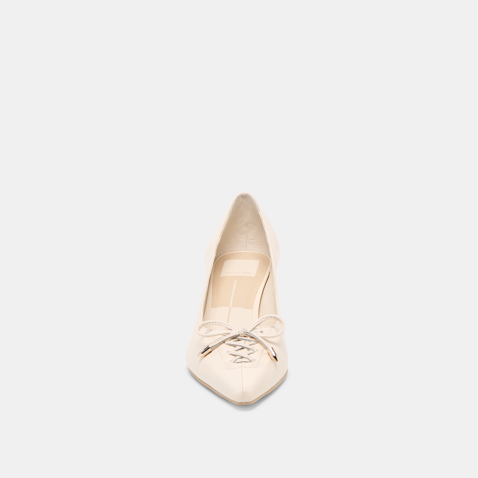 CLARIE HEELS BONE CRINKLE PATENT LEATHER - view 6