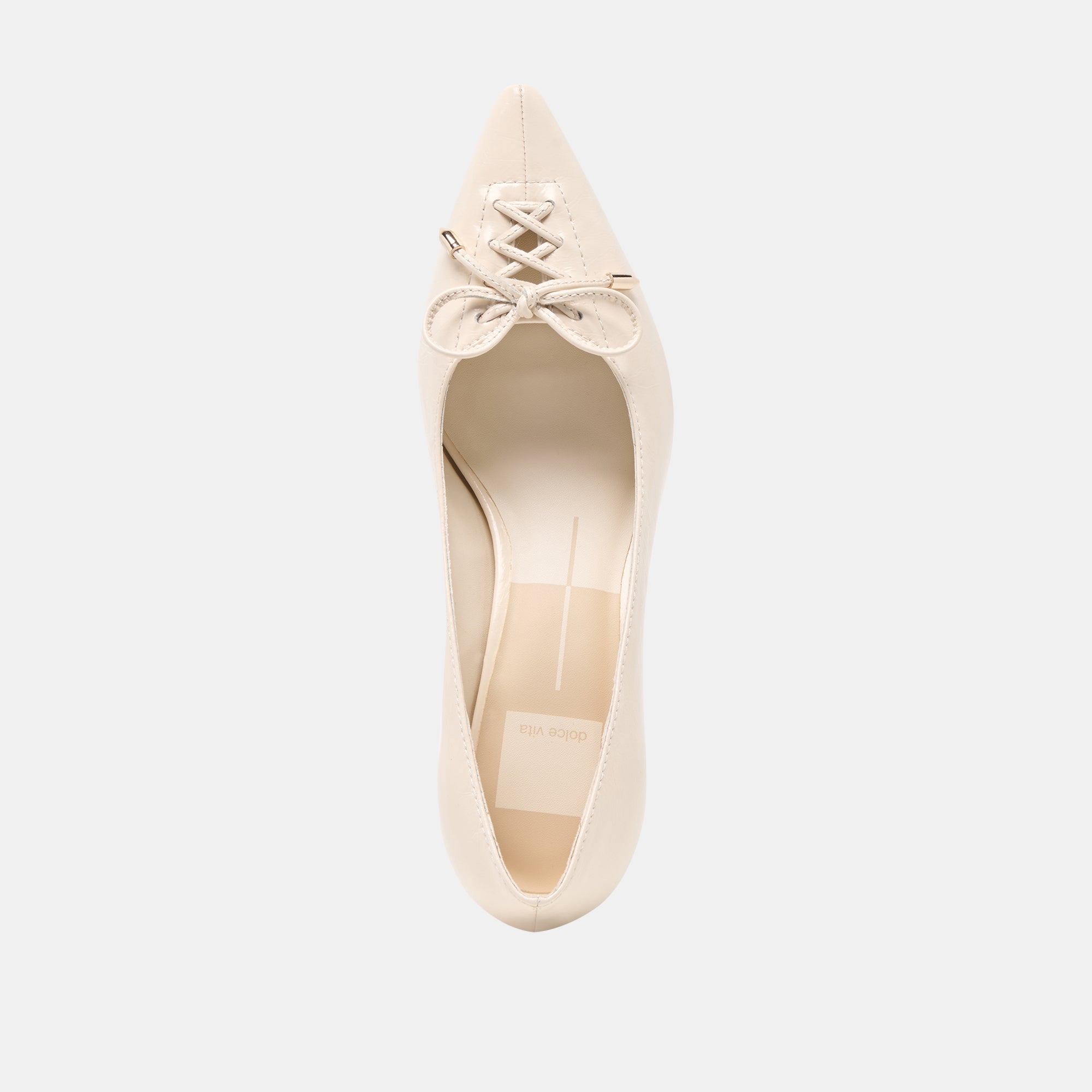 CLARIE HEELS BONE CRINKLE PATENT LEATHER - view 8