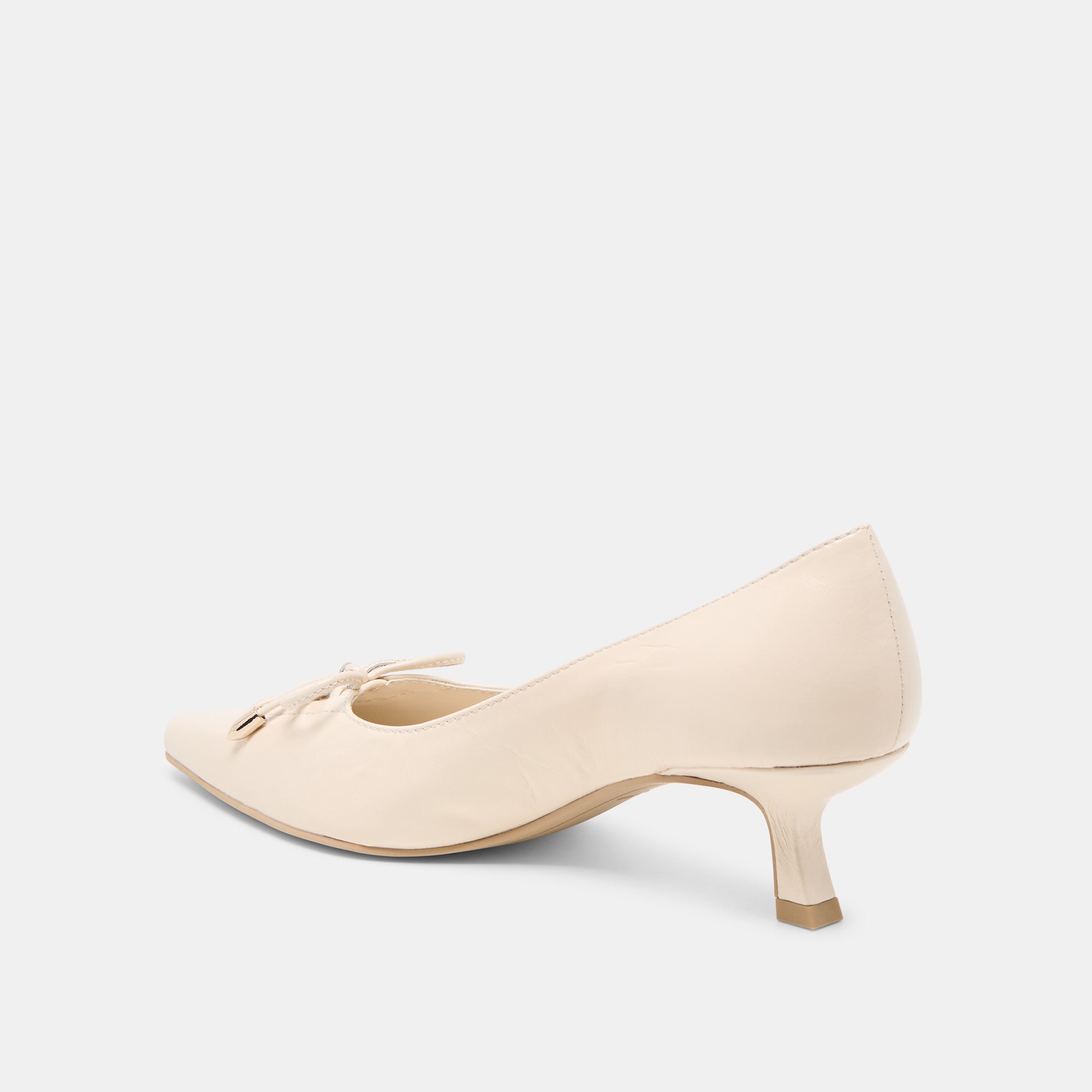 CLARIE HEELS BONE CRINKLE PATENT LEATHER - view 5