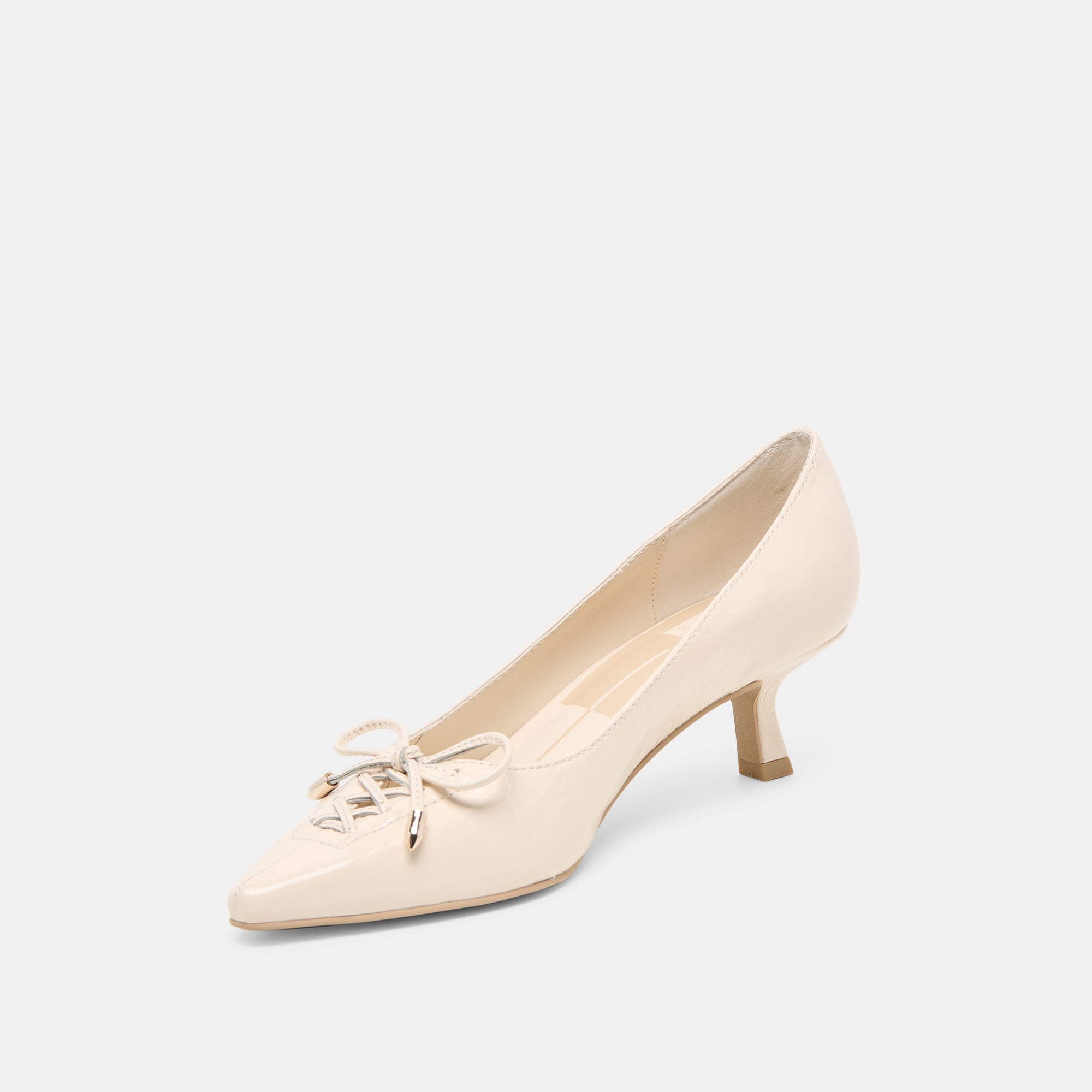 CLARIE HEELS BONE CRINKLE PATENT LEATHER - view 4