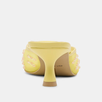 CLARA HEELS LEMON MESH