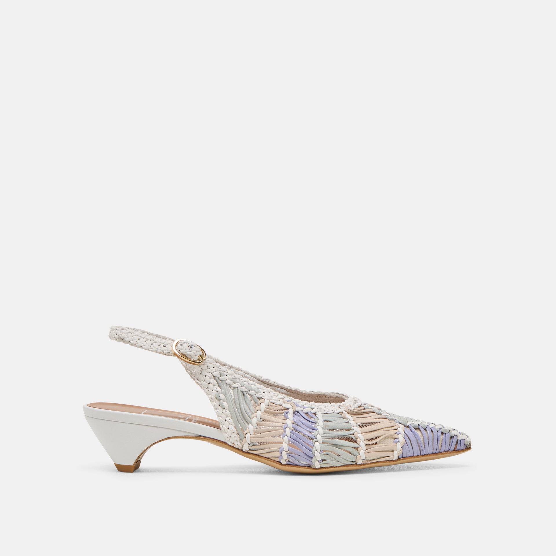 DAFNEY HEELS MULTI WOVEN LEATHER