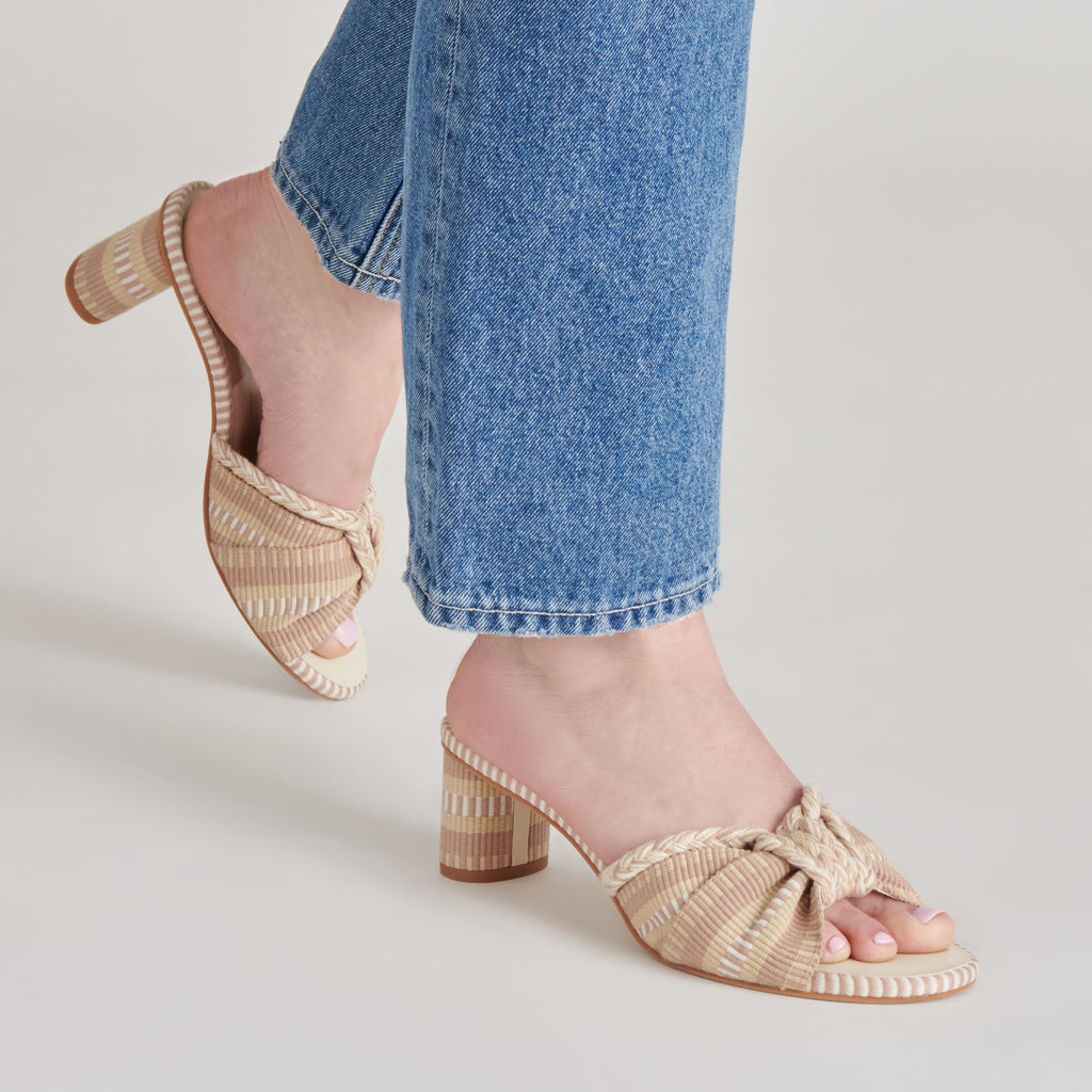 DALLIE HEELS NATURAL MULTI WOVEN - image 8