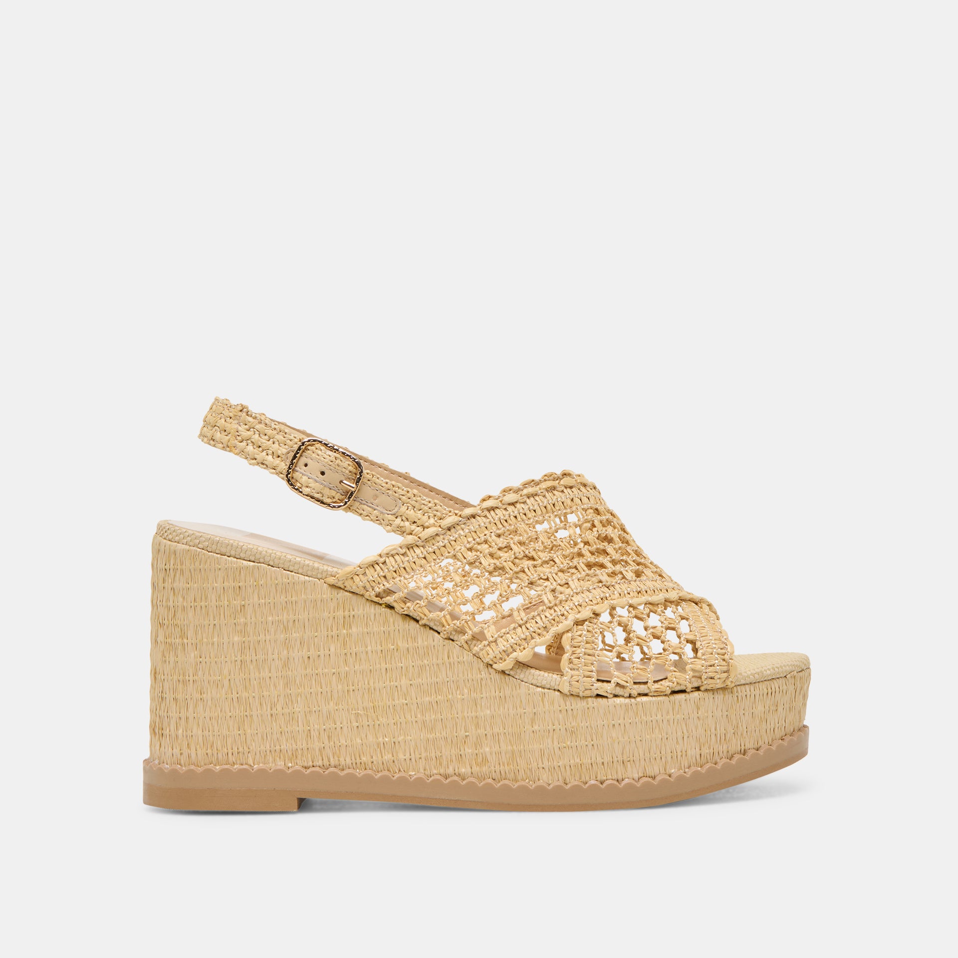 DEXLER WEDGES LT NATURAL WOVEN RAFFIA – Dolce Vita