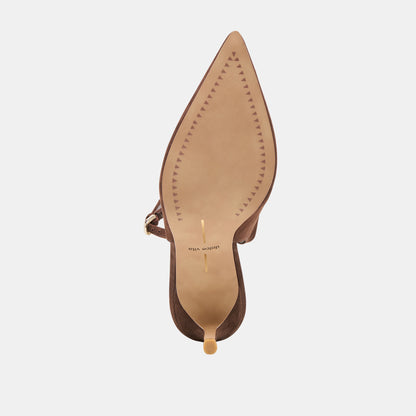 ELASI HEELS DK BROWN NUBUCK