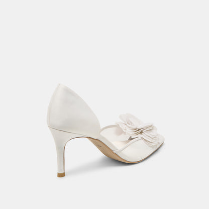 EVELIN HEELS WHITE MESH
