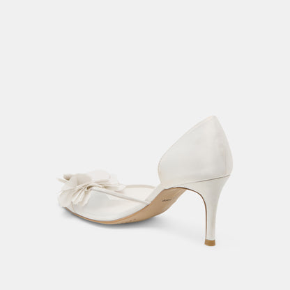 EVELIN HEELS WHITE MESH