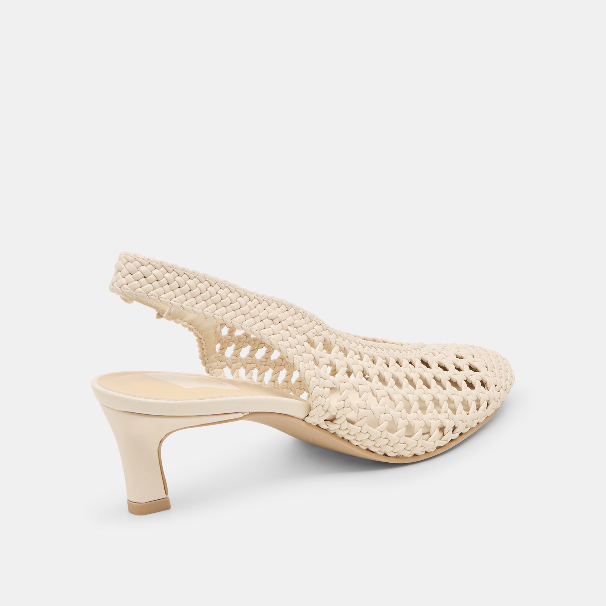 FAWNE HEELS CREME WOVEN STELLA