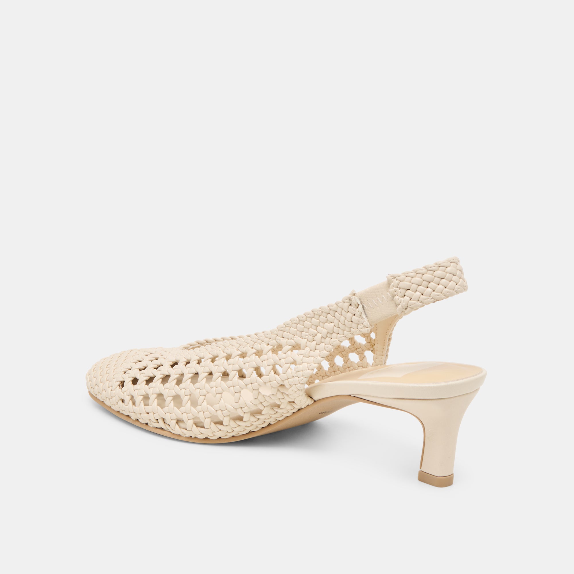 FAWNE HEELS CREME WOVEN STELLA