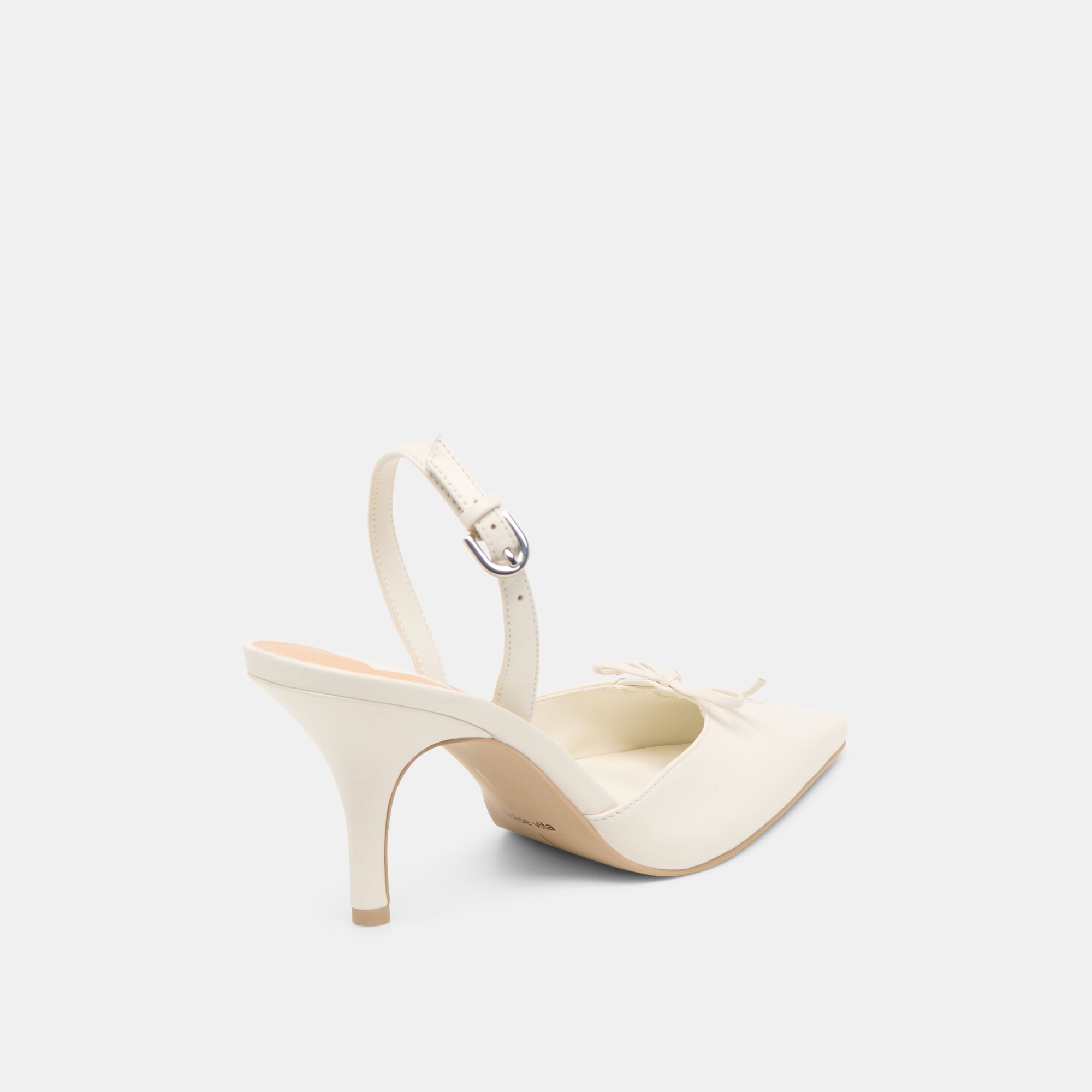 HAMYA HEELS WHITE LEATHER