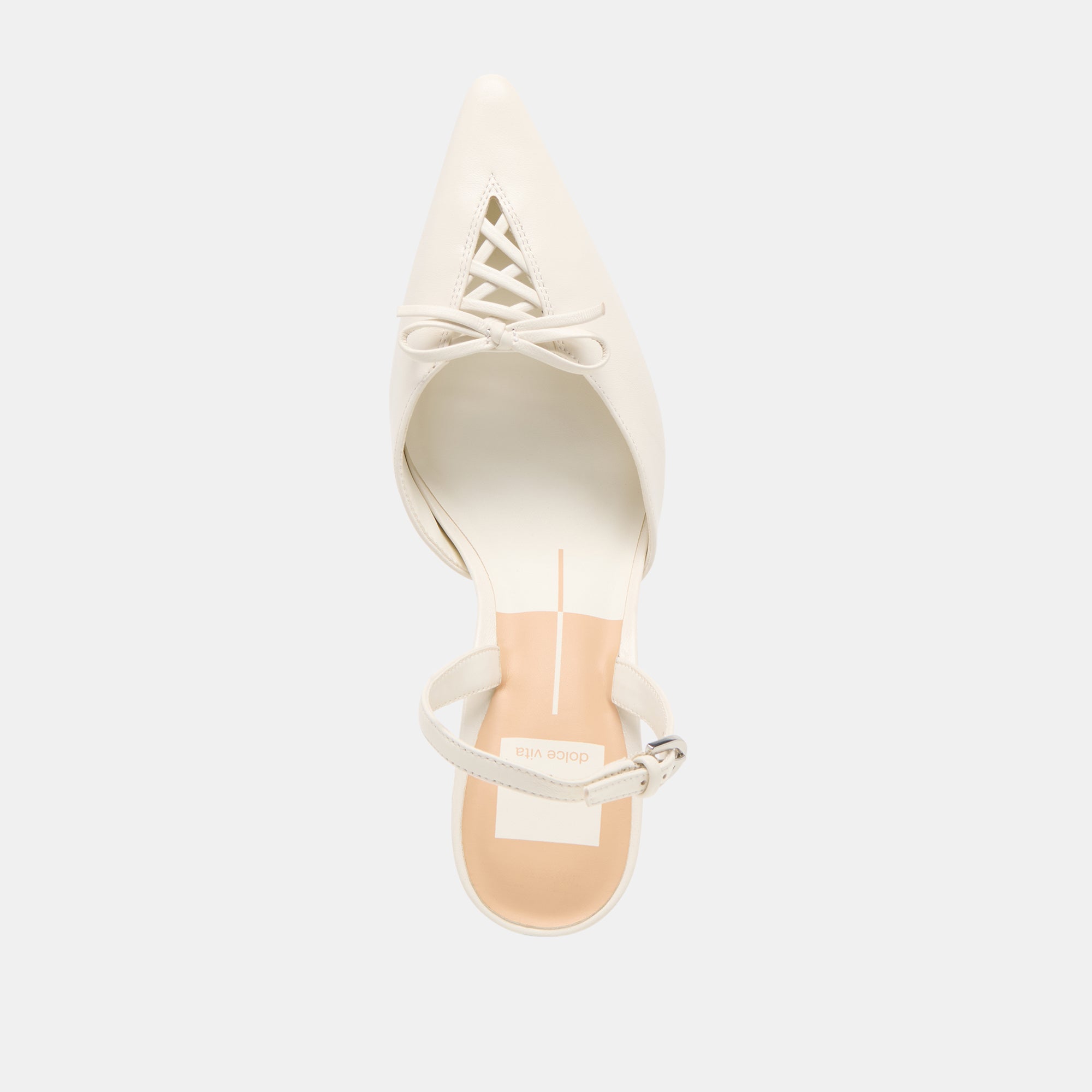 HAMYA HEELS WHITE LEATHER