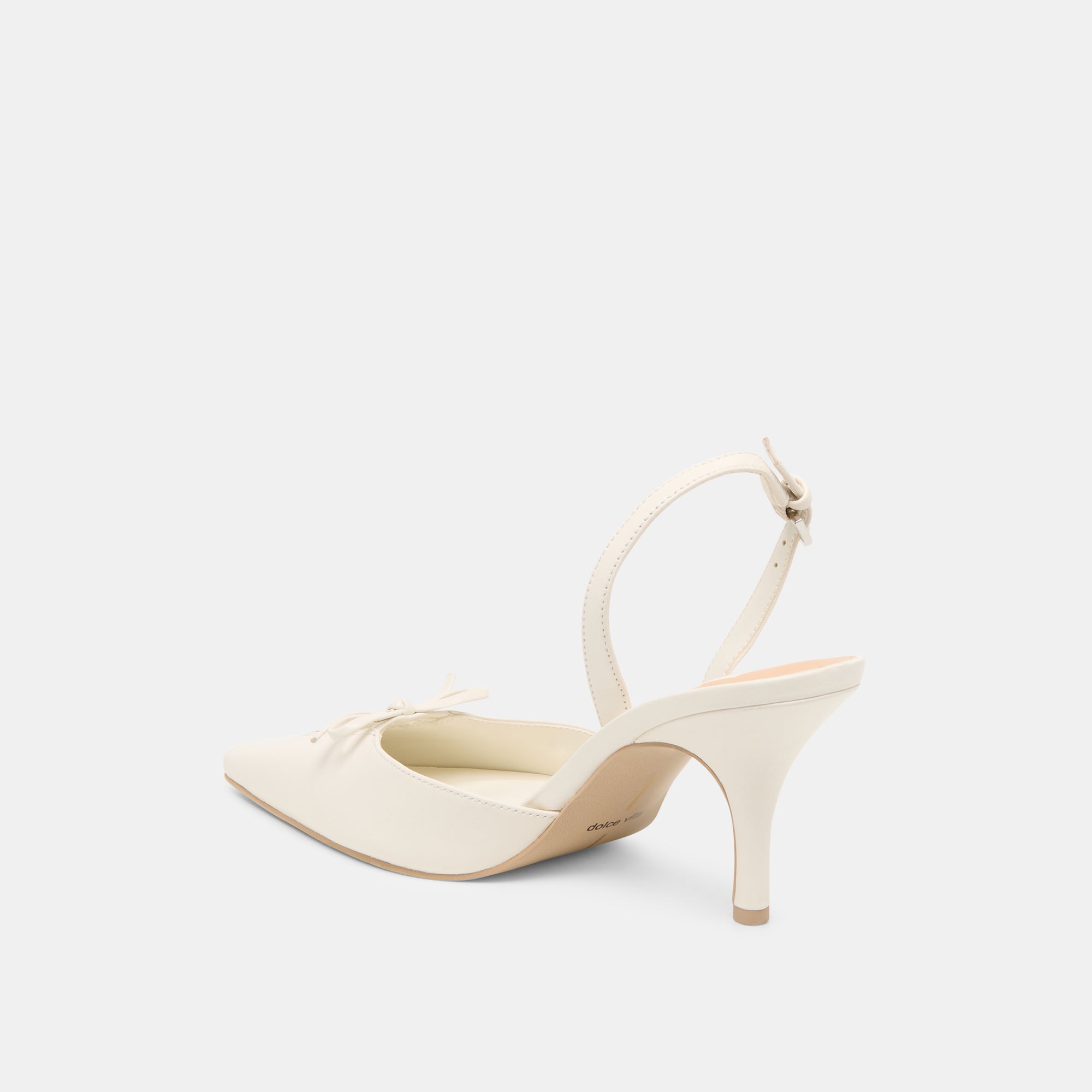 HAMYA HEELS WHITE LEATHER