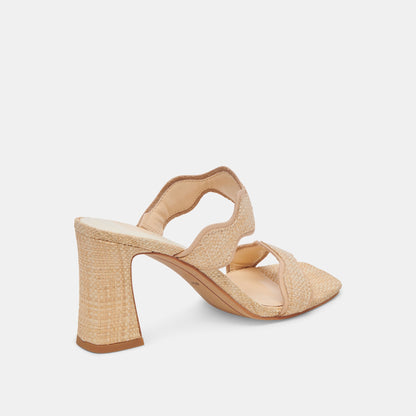ILVA HEELS LT NATURAL RAFFIA - re:vita