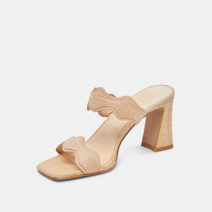 ILVA HEELS LT NATURAL RAFFIA - re:vita