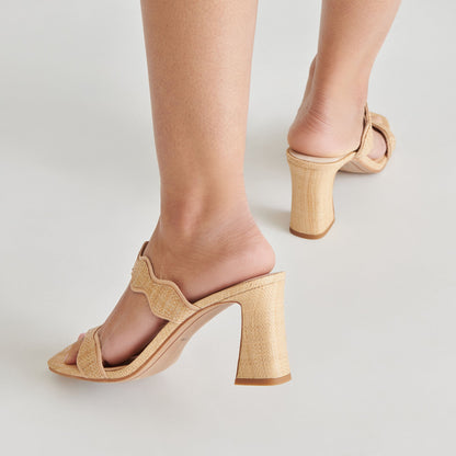 ILVA HEELS LT NATURAL RAFFIA - re:vita