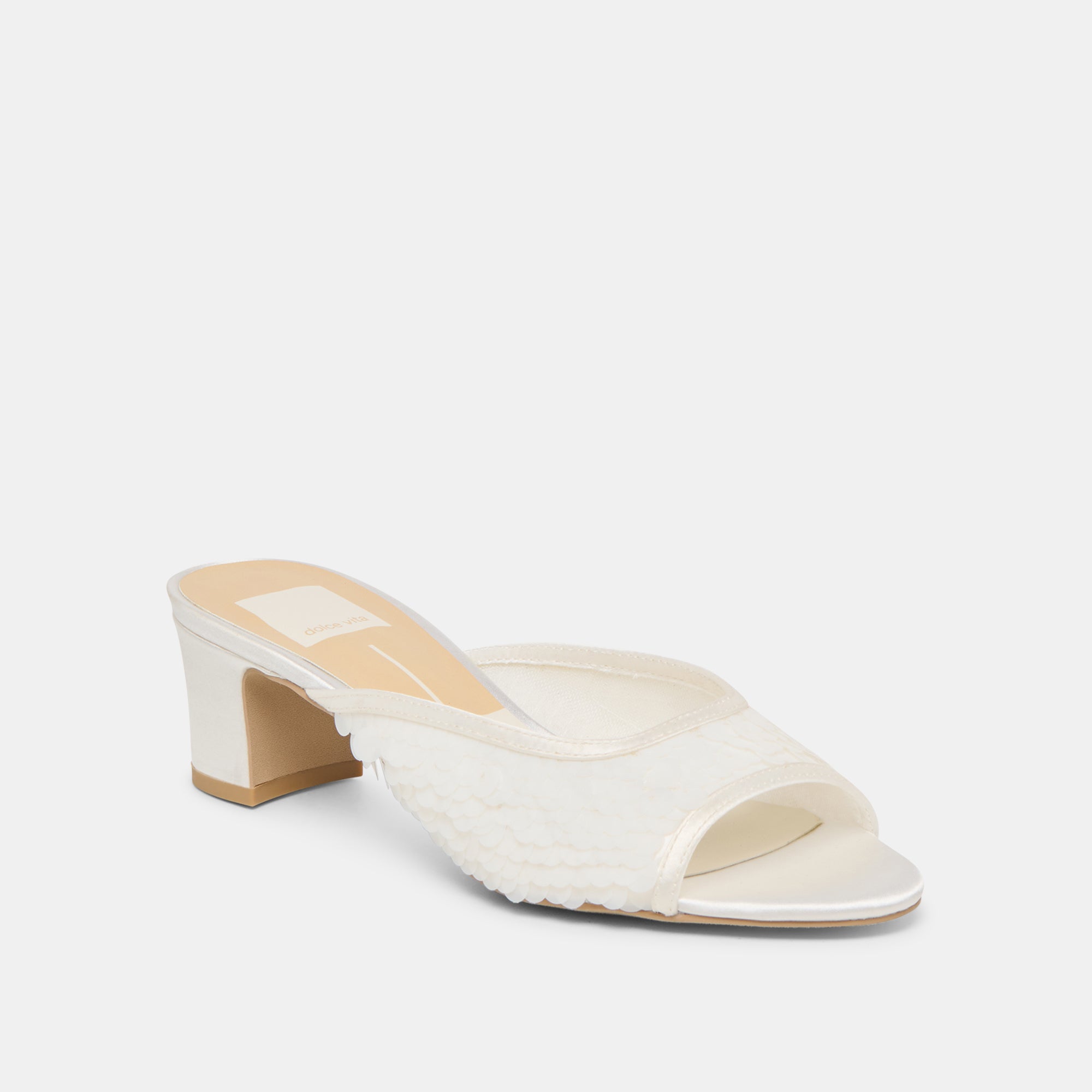 INGA HEELS OFF WHITE SEQUIN