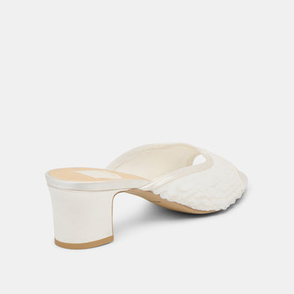 INGA HEELS OFF WHITE SEQUIN