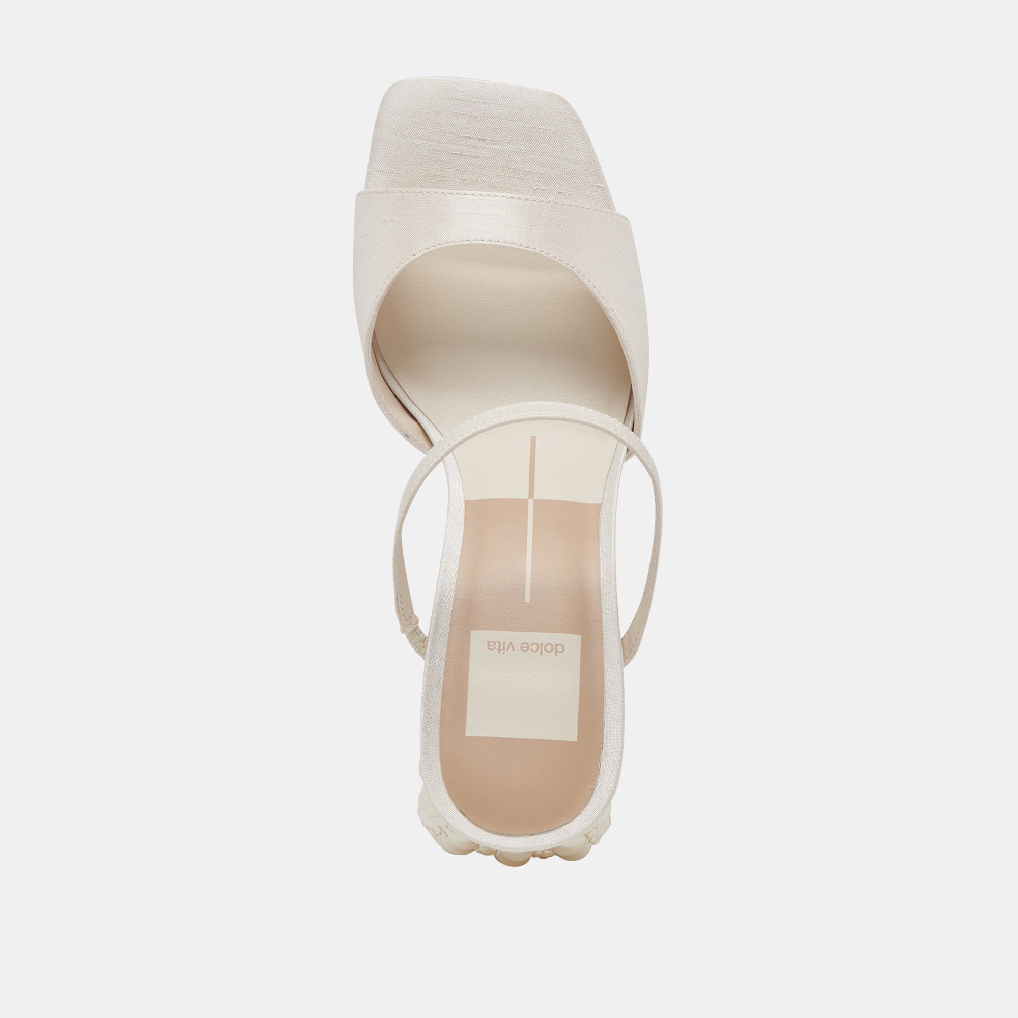 JEMMY PEARL HEELS VANILLA SILK - re:vita