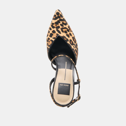 KAMRA HEELS DK LEOPARD CALF HAIR
