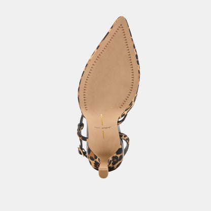 KAMRA HEELS DK LEOPARD CALF HAIR