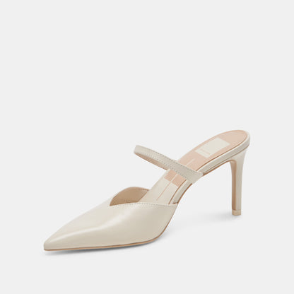 KANIKA HEELS WHITE CRINKLE PATENT - re:vita