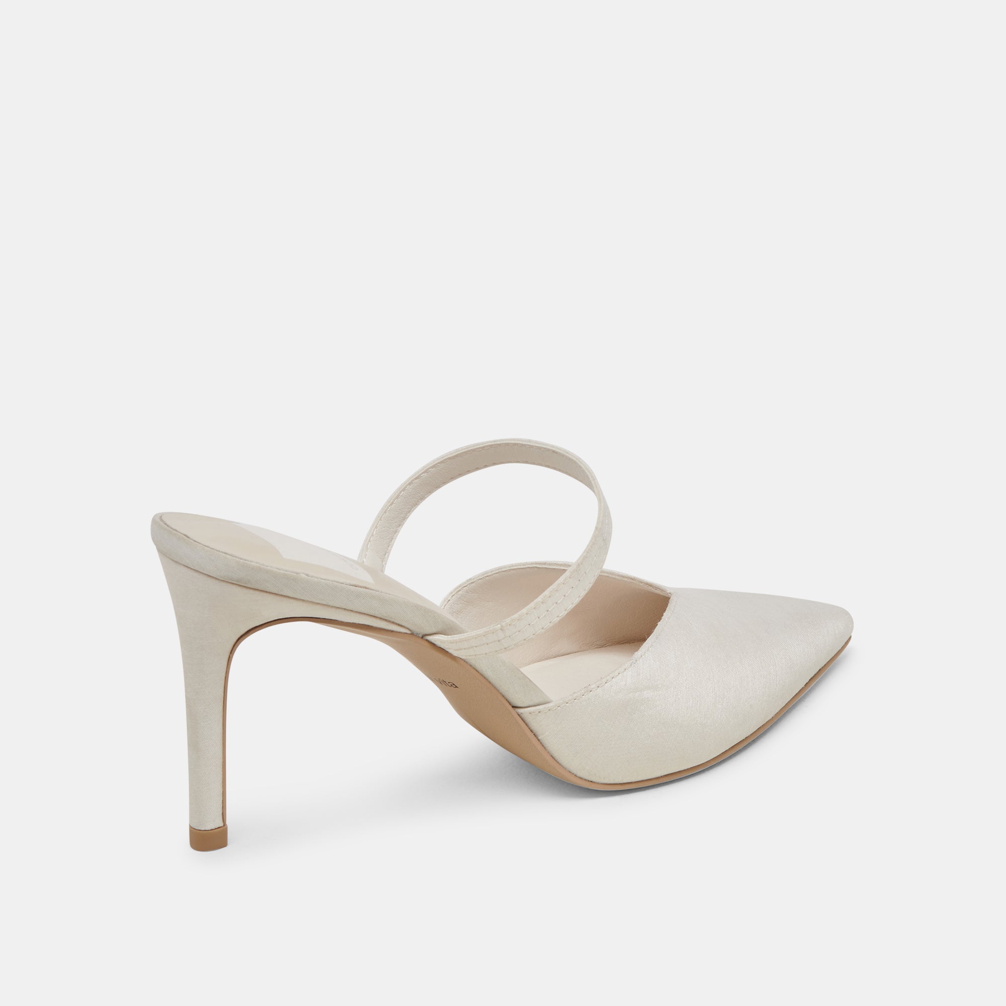 KANIKA HEELS IVORY SATIN - view 3