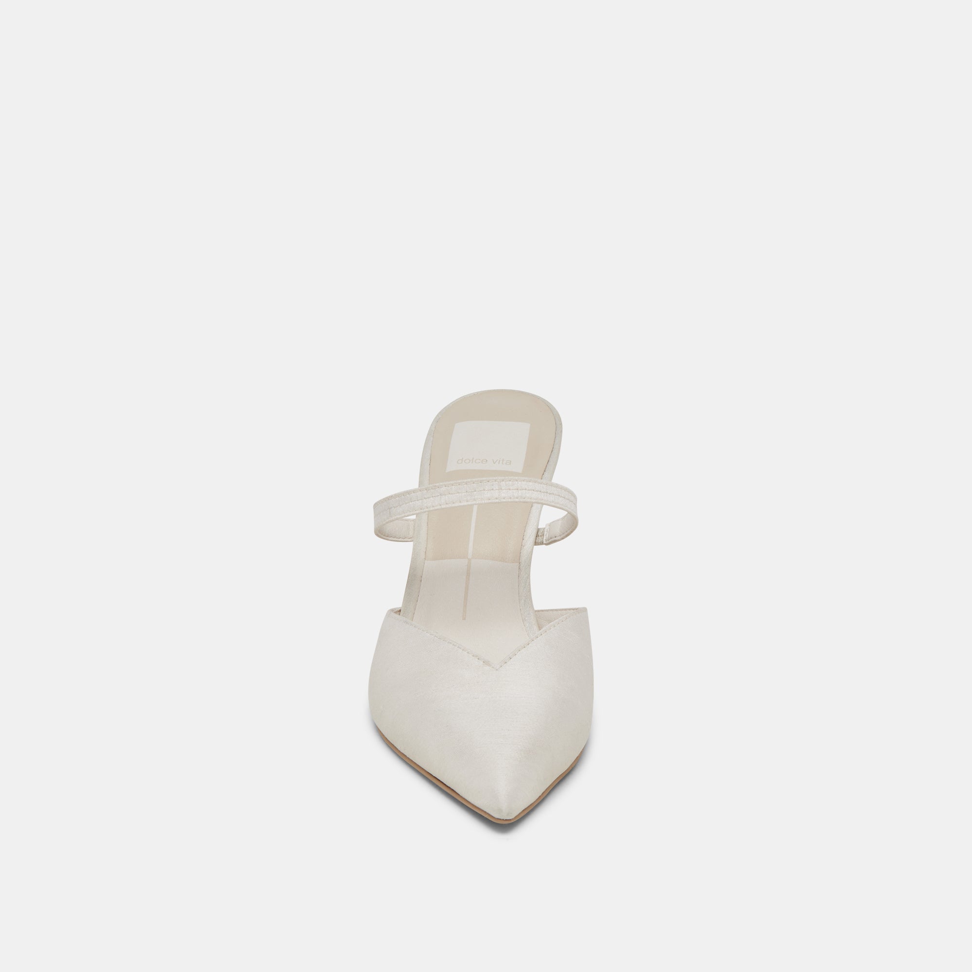 KANIKA HEELS IVORY SATIN - view 6